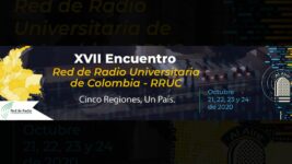 Imagen del XVII Encuentro Red de Radio Universitaria de Colombia "cinco regiones, un país".