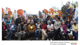 Fotografía en la que aparecen miembros del partido de gobierno de Colombia (2022).
