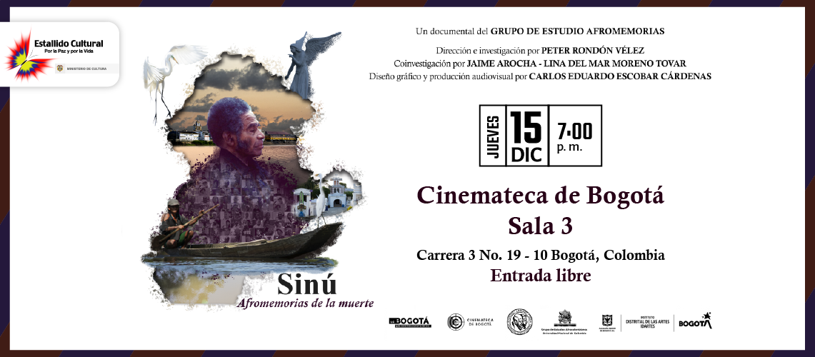 Documental “Sinú. Afromemorias de la muerte” se estrena en la Cinemateca de Bogotá