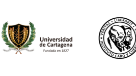 Imagen que agrupa los logos de la Universidad de Cartagena y el Instituto Caro y Cuervo.