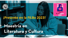 Diseño gráfico relacionado con la presencia de la maestría en Literaruta y Cultura en la FILBo 2023.